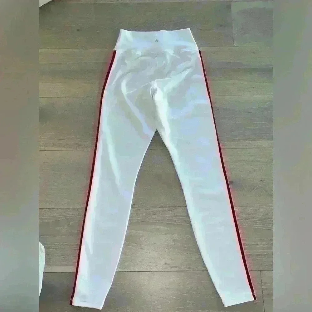 Spirtual Gangster rainbow 🌈 white track leggings sz small - Picture 10 of 12